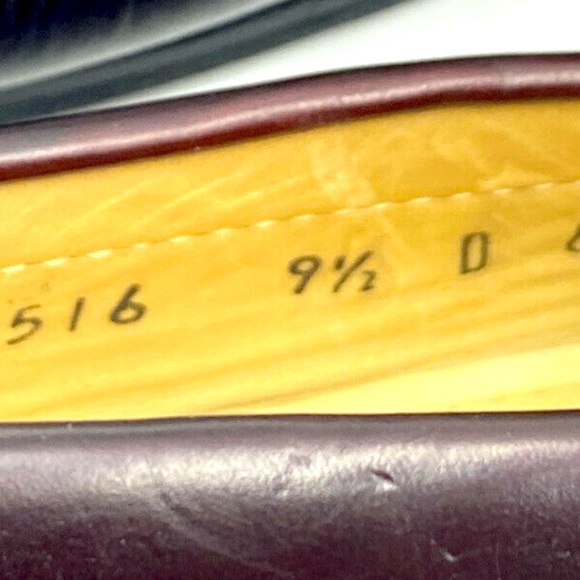 Cole Haan Leather Buckle Strap Slip On Loafers Burgundy 61656 Mens Sz 9.5 D - Picture 6 of 12